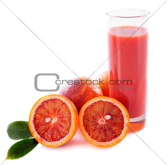 blood orange and juice