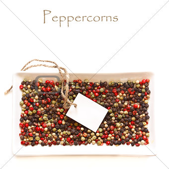 Peppercorns.