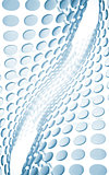 abstract wave of blue plates as a scientific and technological background