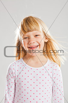 Happy smiling young girl