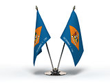 Miniature Flag of Delaware (Isolated)