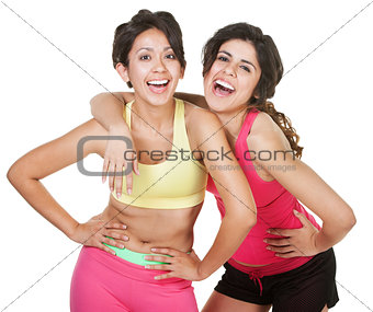 Giggling Workout Girls