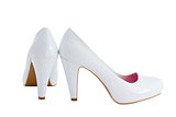a image of female heels on a white background