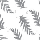 branches and leaves seamless grey