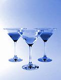 Martini glasses with clipping path