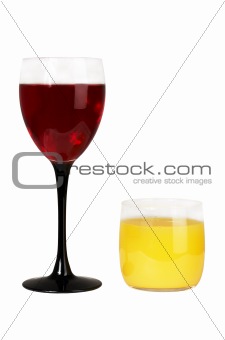 wine and juice