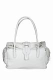 Leather white bag