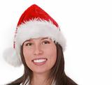 Girl in Santa's hat