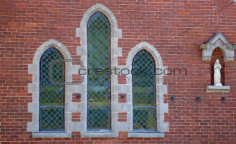 Vintage Arched Church Windows