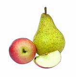 Fruits apple and pear