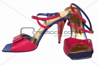 Color female shoes