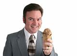 Businessman Eager For Ice Cream