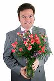 Businessman With Roses