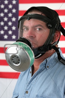 American Gas Mask Vertical