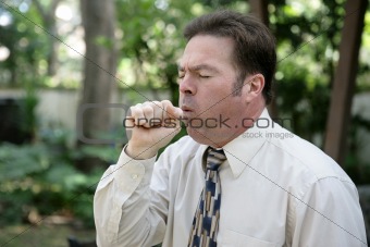 Man Coughing
