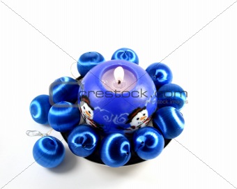 Blue Candle and Balls