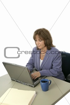 Female Executive on Laptop