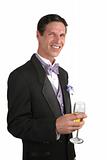 Man In Tuxedo With Champagne 1