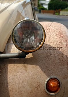 Vintage car closeup