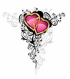 Hearts of love / vector /