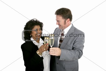 Couple Toasting with Champagne
