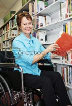 Librarian in Wheelchair