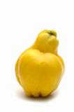 exotic pear on white background