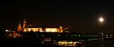 Wawel castle by night