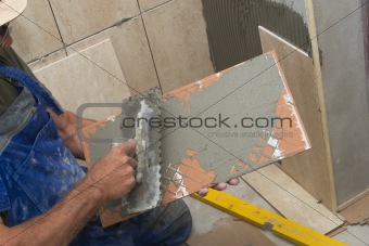 Installing tiles