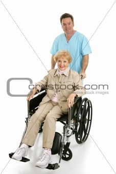 Disabled Senior & Nurse