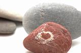 pebble with a heart sign