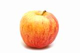 one apple on white background