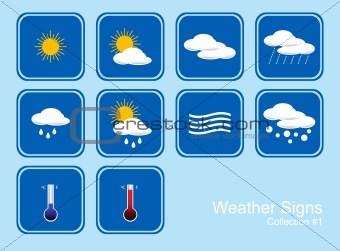 Collection of Weather Signs