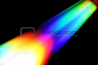 Rainbow abstract rocket launch
