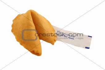 Isolated Fortune Cookie