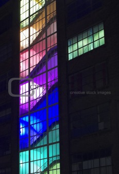 Multicolour building