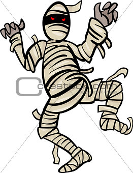 mummy monster cartoon illustration