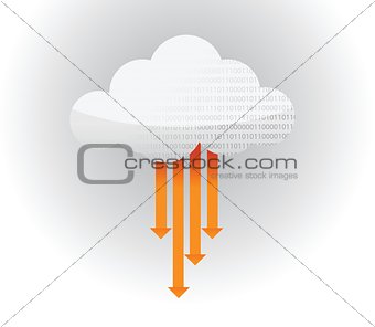 transfer arrows Cloud glossy