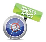 quality and service compass conceptual