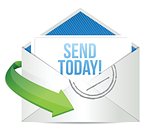 send today Concept representing email