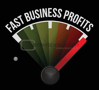 fast business profits speedometer