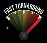 fast turnaround speedometer