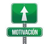 motivation green sign in spanish