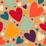 Valentine wooden heart pattern