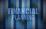 business concept: words financial planning