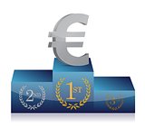 euro winner's podium