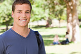 Portrait of a student smiling