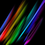 Oblique multicolored straight lines
