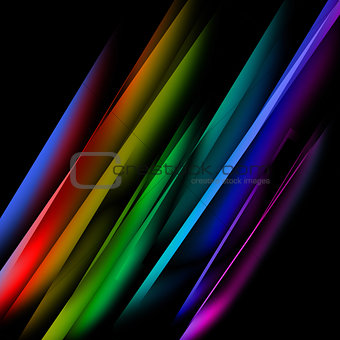 Oblique multicolored straight lines