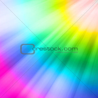 Reflections appearing on the colors of the rainbow